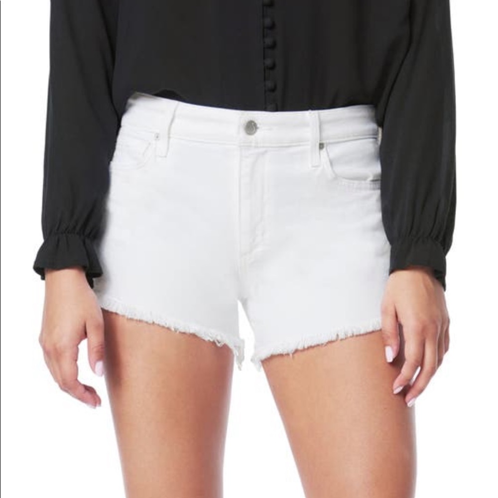 Joe’s White Denim Cutoff Shorts